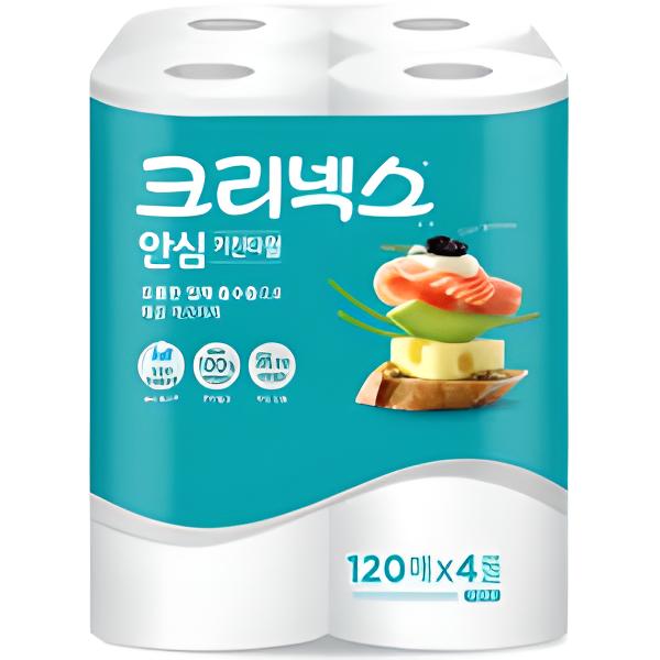 크리넥스 안심 키친타월 160매 12롤 3겹