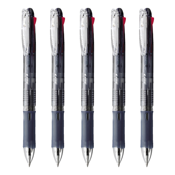 제브라 클립온 3색 볼펜 흑색 바디 0.7mm ５개