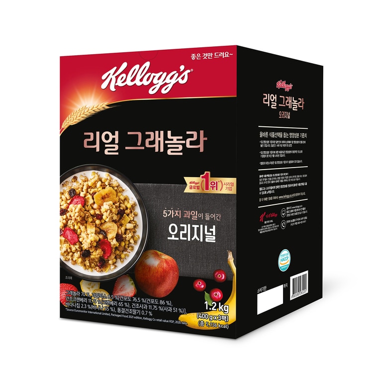켈로그리얼그래놀라400g x 3개입