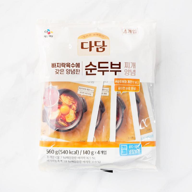 다담 바지락순두부찌개양념 140G X 5