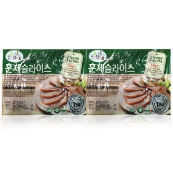 오리늘보 무항생제훈제슬라이스 500G X2 원산지 : 국산