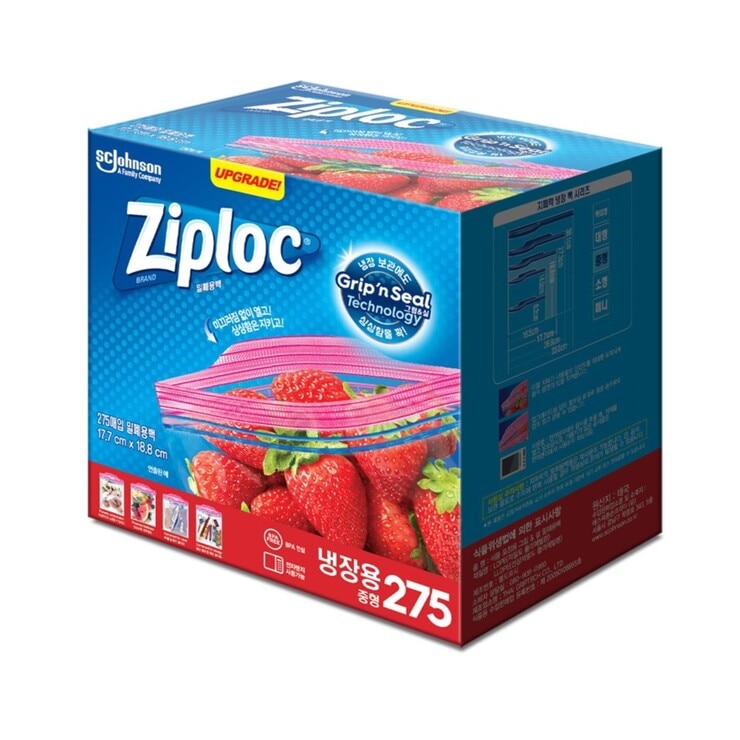 지퍼락 냉장용 지퍼백 중형 275매