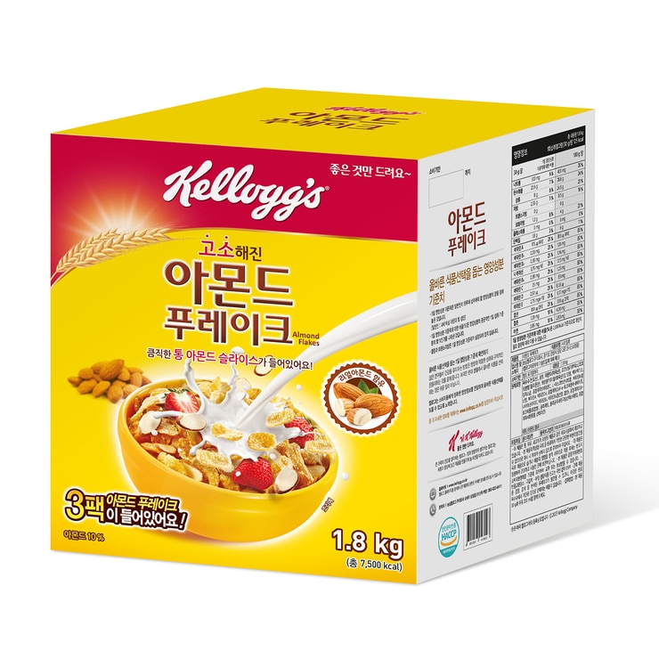 켈로그아몬드푸레이크600g x 3개입