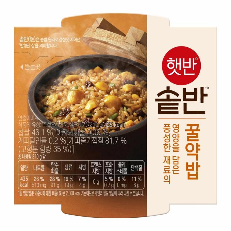 햇반 솥반 꿀약밥 210G X 6