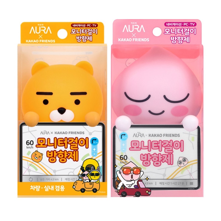 카카오 프렌즈 모니터 걸이형 방향제 2개