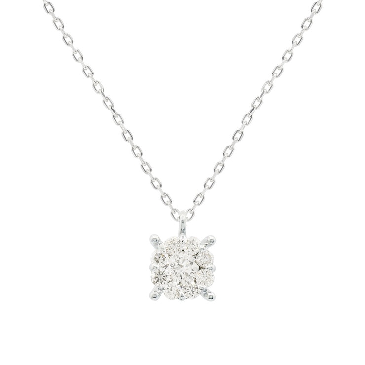 총 0.25캐럿 다이아몬드 14K 목걸이 샤론