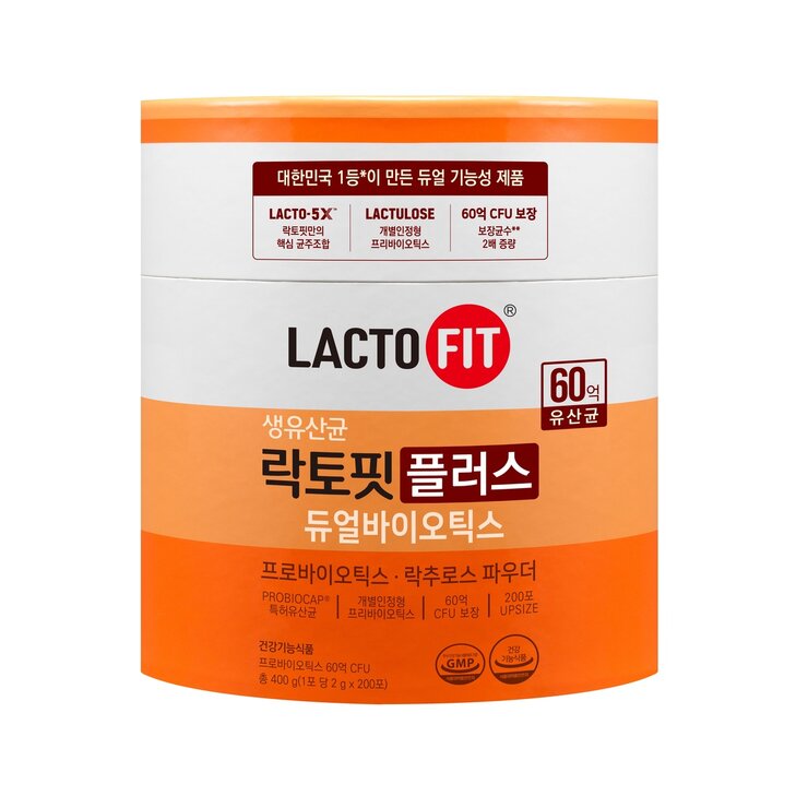 종근당건강 락토핏 플러스 듀얼바 이오틱스 2000mg x 200포