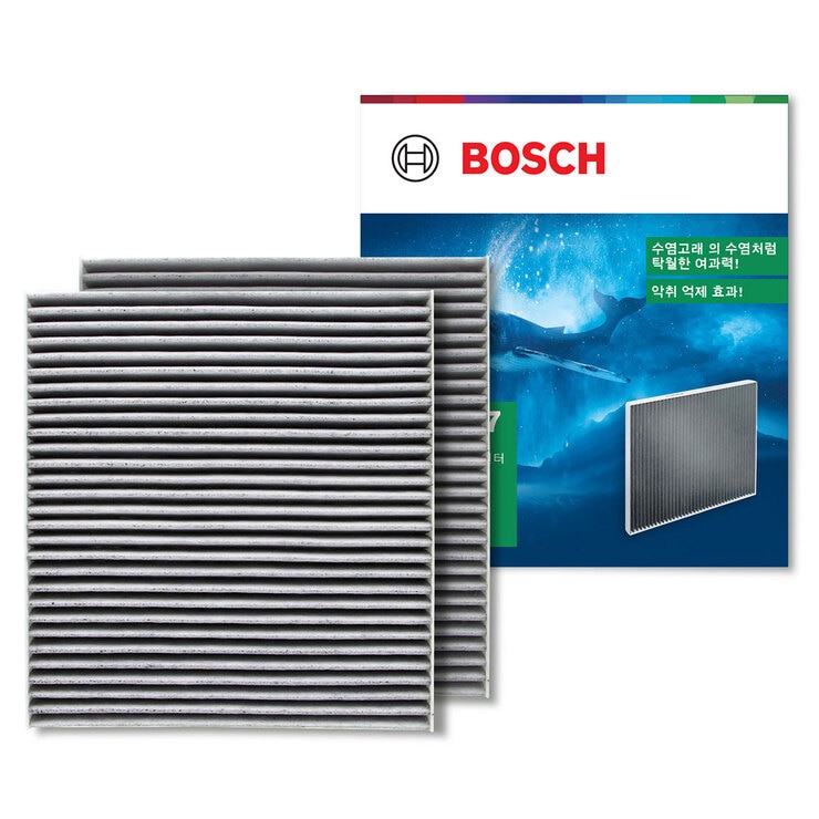 보쉬 차량용 에어컨/히터 활성탄 필터 2P