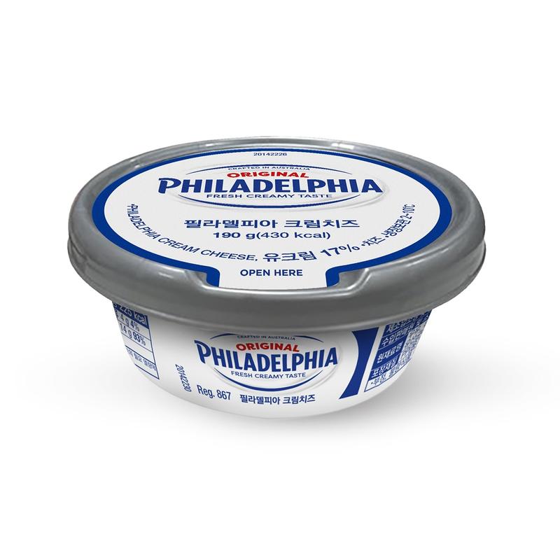 PHILADELPHIA 크림치즈 플레인 190G X 3 원산지: 호주