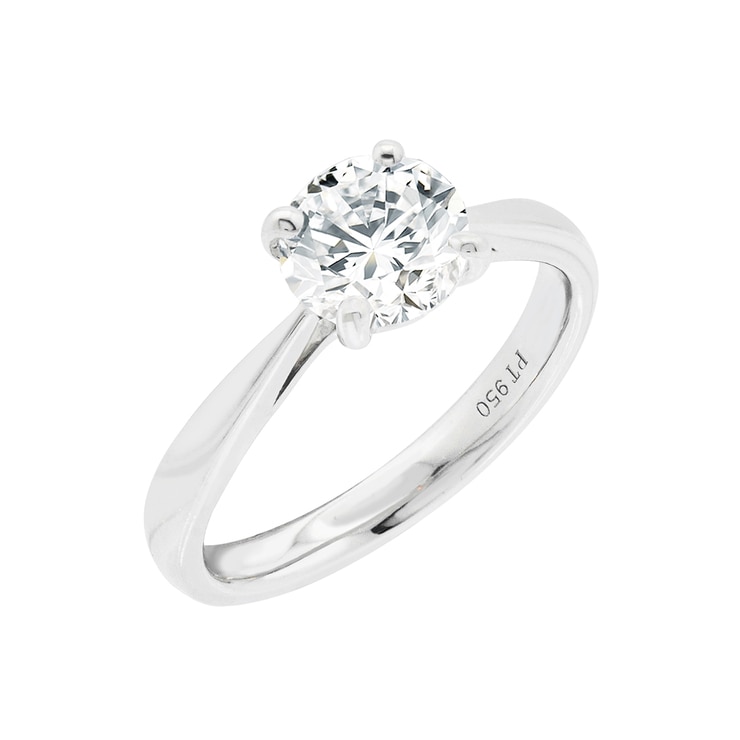 1.00캐럿 다이아몬드 플래티넘 반지