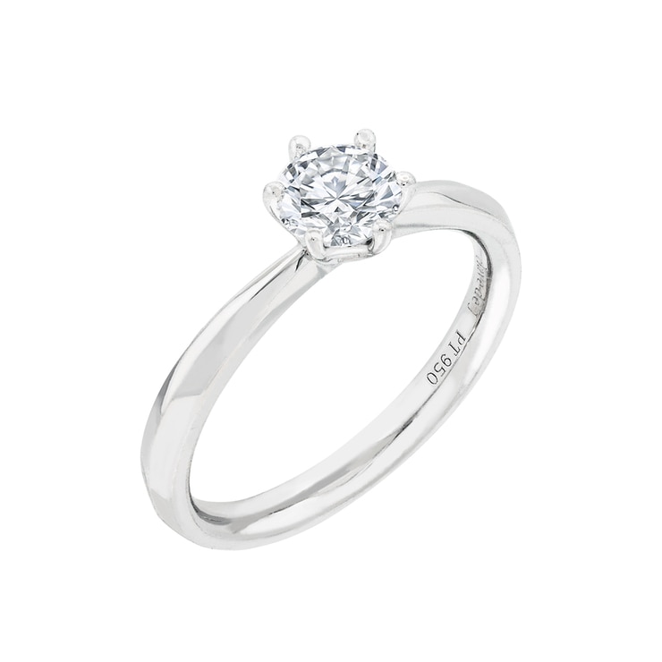 0.50캐럿 다이아몬드 플래티넘 반지
