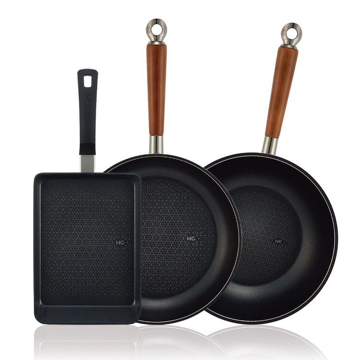 해피콜 그래핀 하이브 IH 프라이팬 세트 3P