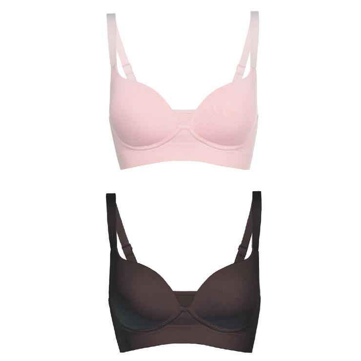 스킨온 여성 와이어리스 코지 브라 2매