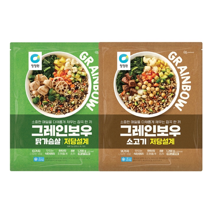 청정원 그레인보우 골라담기(200gx6) x 2