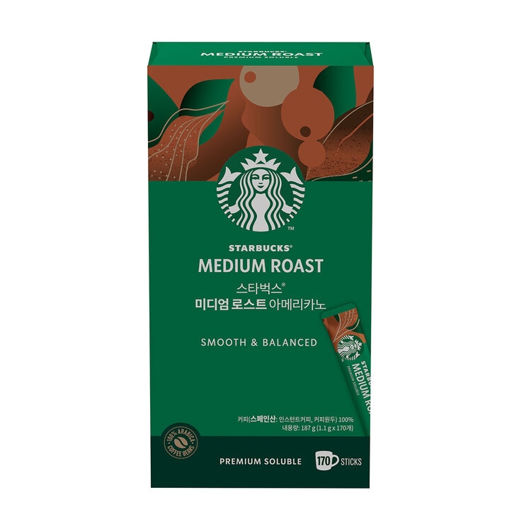 스타벅스 미디엄 로스트 아메리카노 1.1g x 170ct