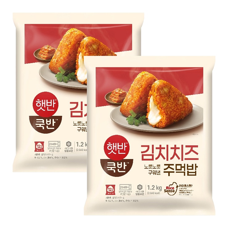 햇반 김치치즈 주먹밥 100g X 12 X 2