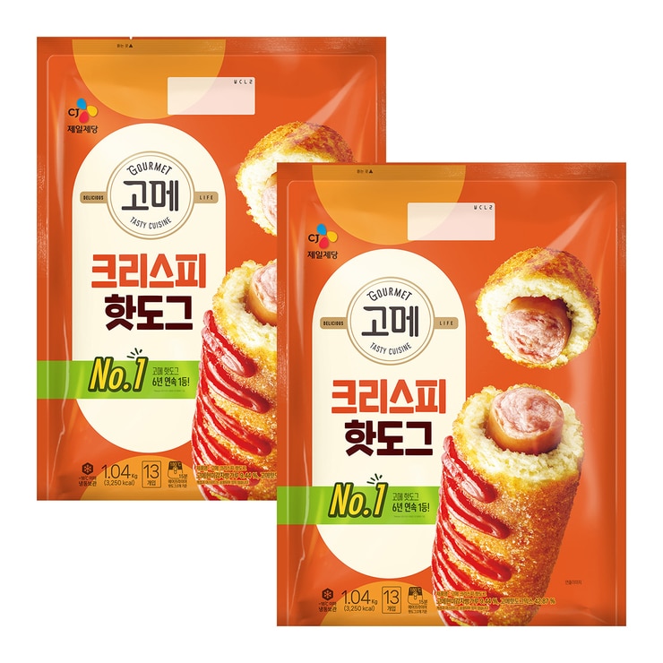 고메 핫도그 크리스피 1.04Kg x 2
