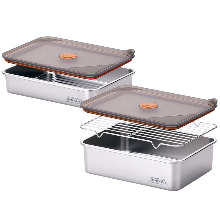 키친플라워 스텐 밀폐 밧드 5P (2.3L + 3.5L)