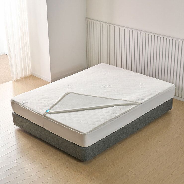 씰리 지퍼 분리형 방수 매트리스 커버 - 퀸