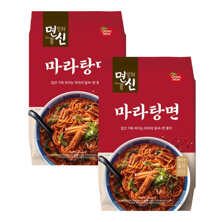 동원 면발의신 마라탕면 85g x 6
