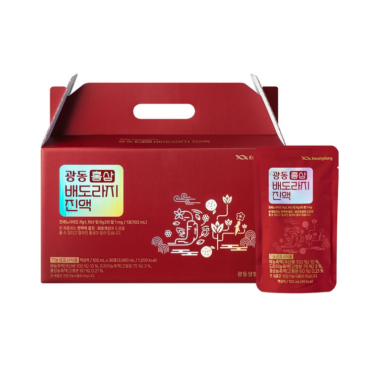 광동 홍삼 배도라지 진액 102ml x 30포