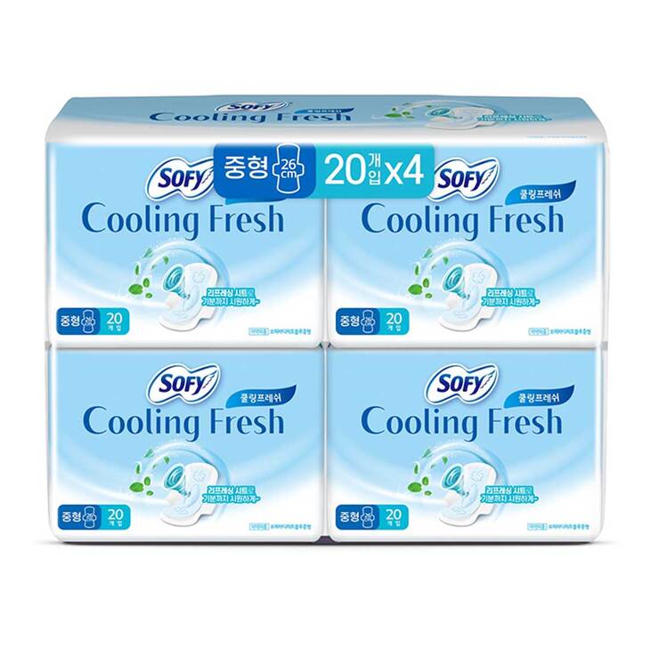 쏘피 쿨링 패드 중형 20개 X 4팩