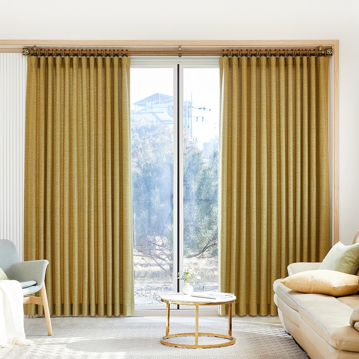 커튼 머스타드 650 x (230/240) cm