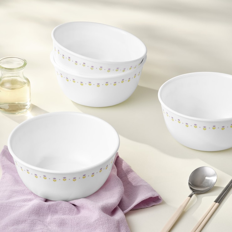 코렐 쁘띠튤립 면기 세트 4P