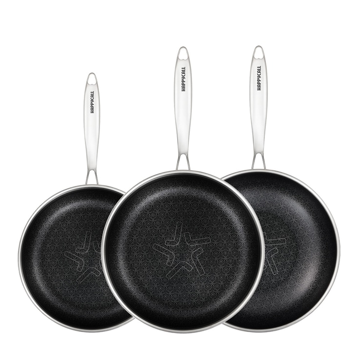 해피콜 스테리 프라이팬 & 웍팬 세트 3P