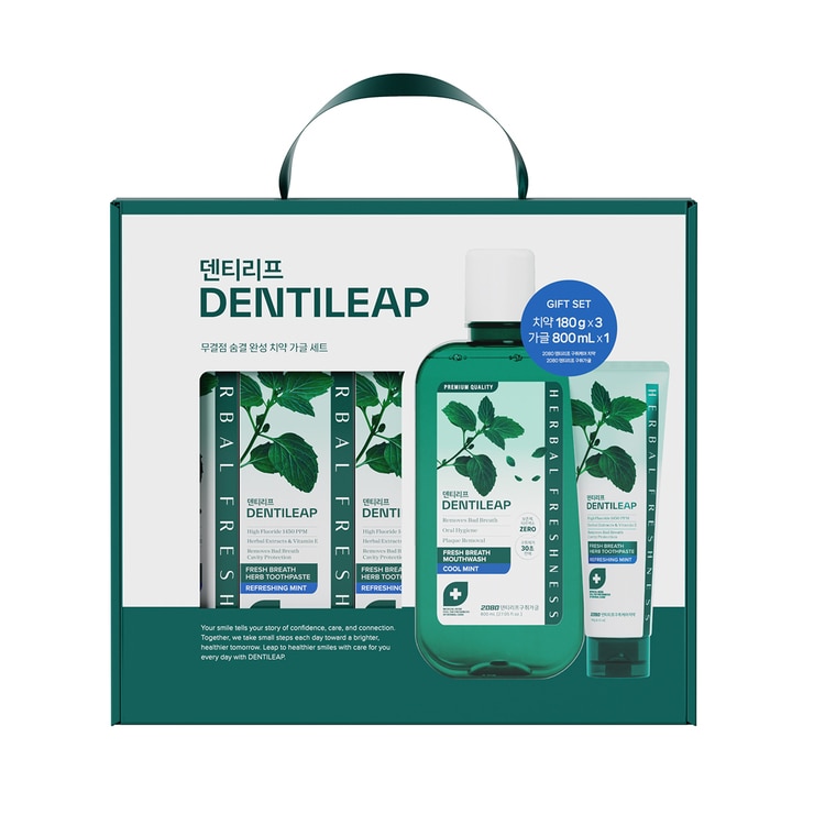 덴티리프 치약 180g x 3 + 마우스워시 800ml