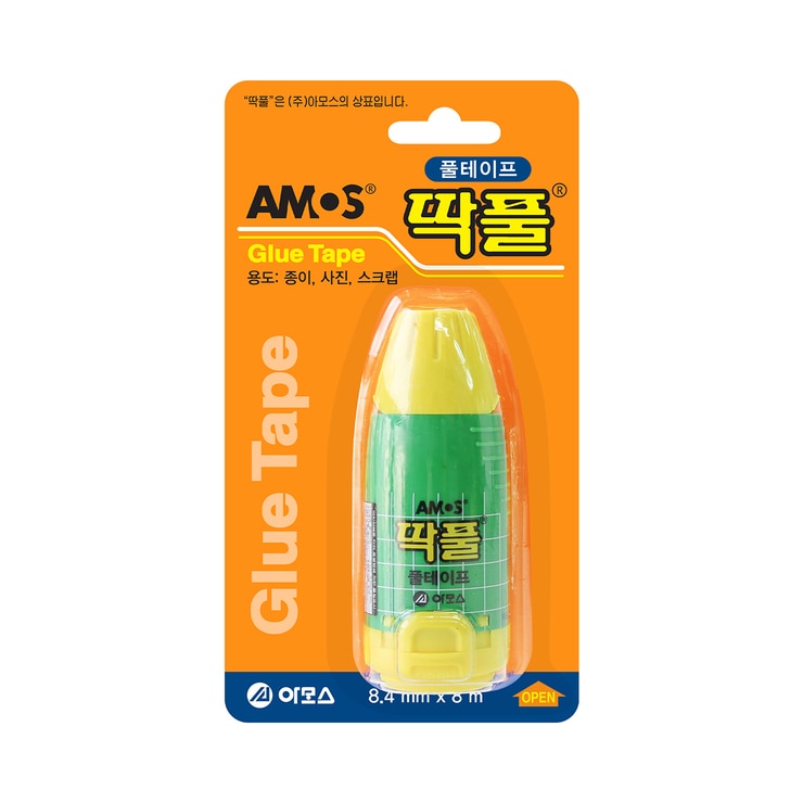 아모스 딱풀 풀 테이프 8.4mm x 8m, 10개