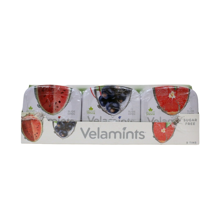 Velamints 과일맛민트3종 180g / 20g x 9